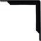 Ekena Millwork Stockport Steel Bracket, Powder Coated Black 2"W x 12"D x 12"H BKTM02X12X12STPBL - alternate 3